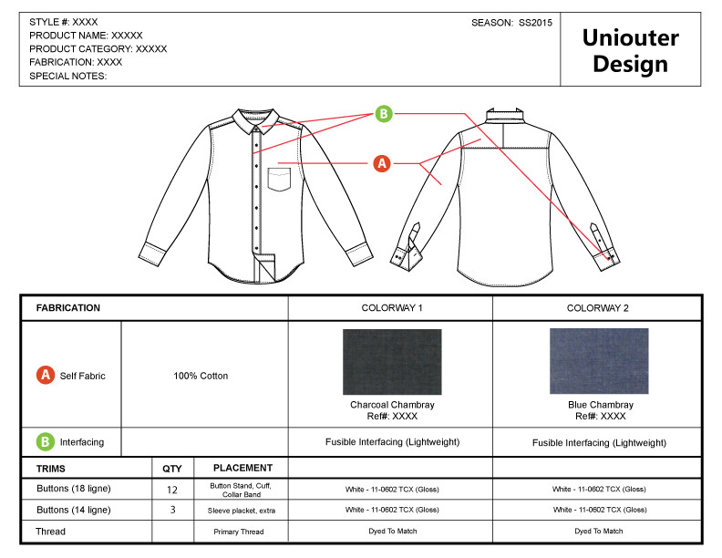 Custom clothing example 1