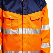 Custom High Visibility Reflective Jacket, Lapel