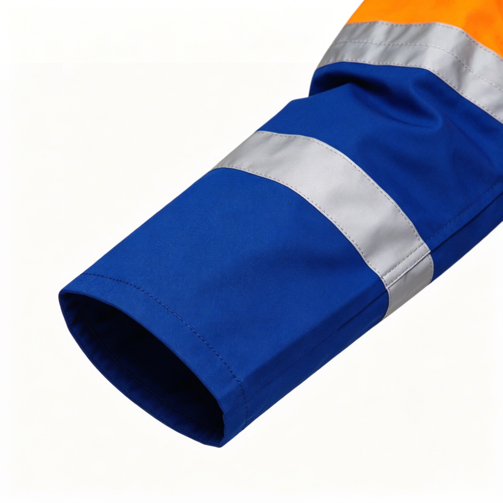 Metal Zipper and Hem Color-Block Seam