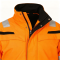 Custom Flame Retardant Hi-Vis Winter Jacket,  Orange Coats with Black Bottom