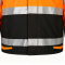 Custom Flame Retardant Hi-Vis Winter Jacket,  Orange Coats with Black Bottom