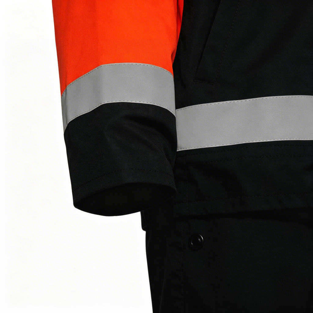 Flame Retardant Jacket Sleeve Reflective and Side Pocket Detail