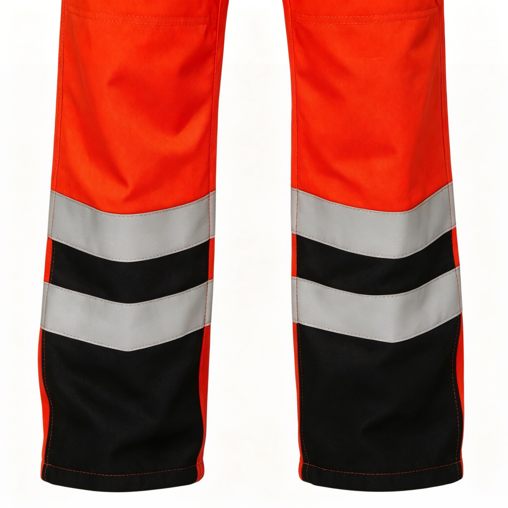 High Visibility Bib Overalls Hem Reflective Detail