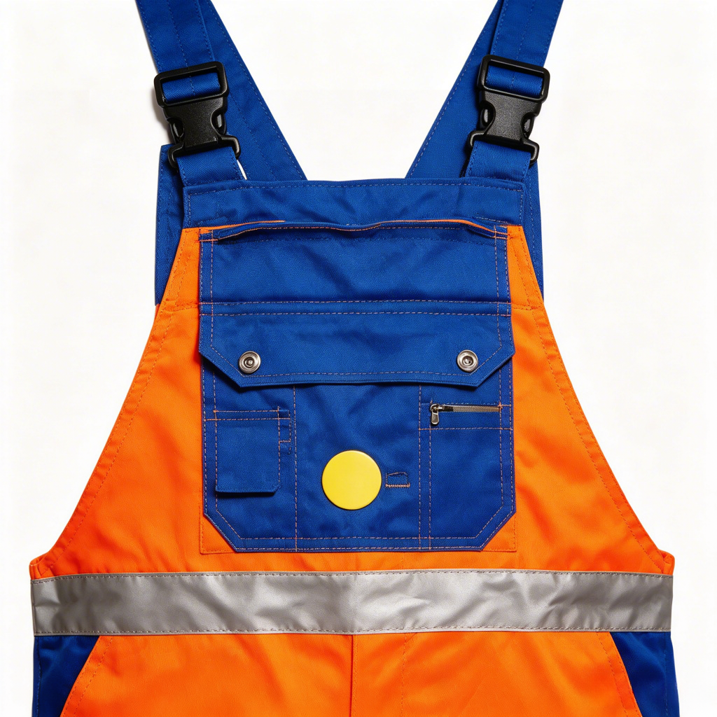 Waterproof Bib Overalls Chest Pocket and Reflective Detail