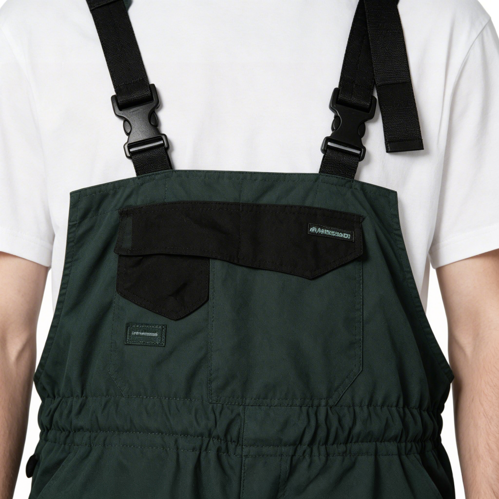 Protective Workwear Bib and Pocket Detail