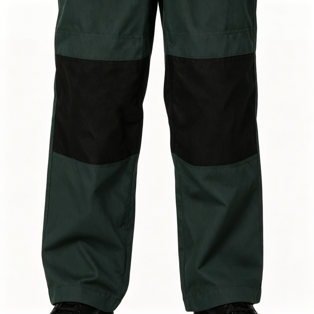 Protective Workwear Knee and Hem Detail