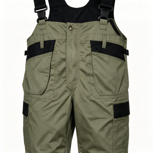 Custom Waterproof Bib Overalls with Wide Straps, Factory & Site Use
