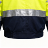Custom High Visibility Reflective Jacket,  Yellow Coats with Black Bottom