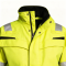 Custom Flame Retardant Winter Jacket,  Yellow Coats with Black Bottom