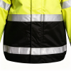 Custom Flame Retardant Winter Jacket,  Yellow Coats with Black Bottom