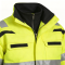 Custom Hi Vis Antistatic FR Bomber Jacket, Yellow Coats with Black Bottom