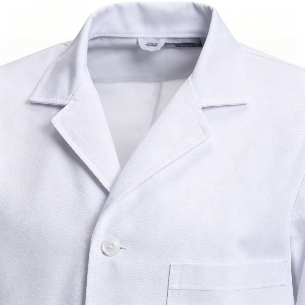 Medical Worker Clothing Collar and Chest Detail