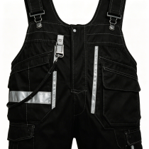 Custom Durable Denim Overalls With Suspenders, Wide Shoulder Straps