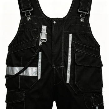 Custom Durable Denim Overalls With Suspenders, Wide Shoulder Straps