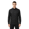 Custom Black Work Shirt - Long Sleeve Breathable Button-Down Commuter Shirt
