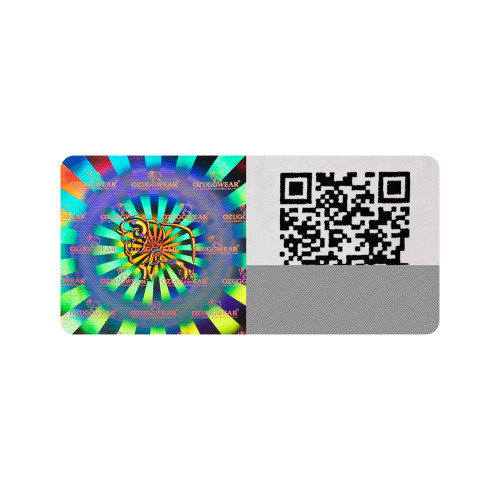 Hologram qr code Scratch off Anti-counterfeiting security seal sticker