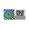 Hologram qr code Scratch off Anti-counterfeiting security seal sticker