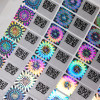 Hologram qr code Scratch off Anti-counterfeiting security seal sticker