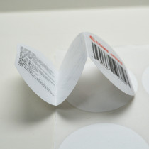 security barcode labels Anti-counterfeiting barcode sticker Packaging double layer labels