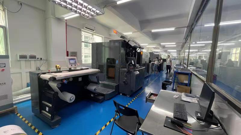 Label printing plant