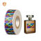Waterproof holographic perfume bottle labels stickers printer template