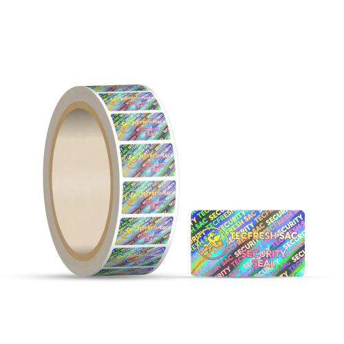 Custom high quality security round void hologram label sticker roll