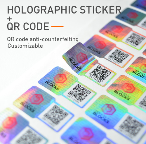 Low Cost Custom  QR Code Security Label VOID Holographic Sticker  Manufacturer