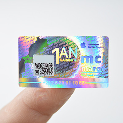 Low Cost Custom  QR Code Security Label VOID Holographic Sticker  Manufacturer