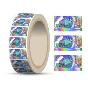 Low Cost Custom  QR Code Security Label VOID Holographic Sticker  Manufacturer