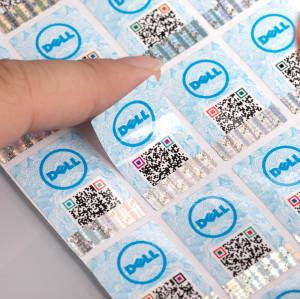 Low Cost Custom  QR Code Security Label VOID Holographic Sticker  Manufacturer
