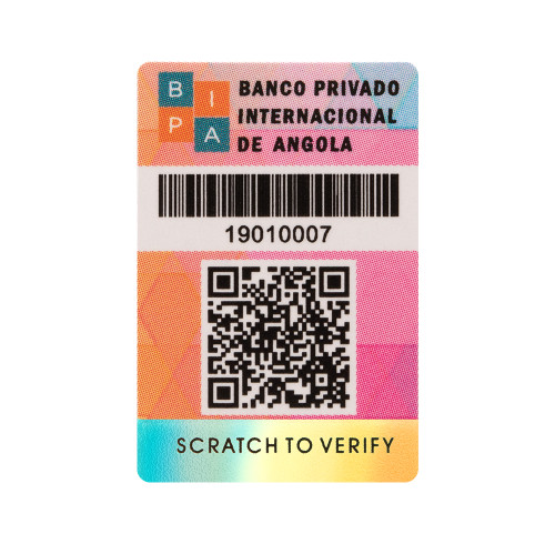 Low Cost Custom  QR Code Security Label VOID Holographic Sticker  Manufacturer