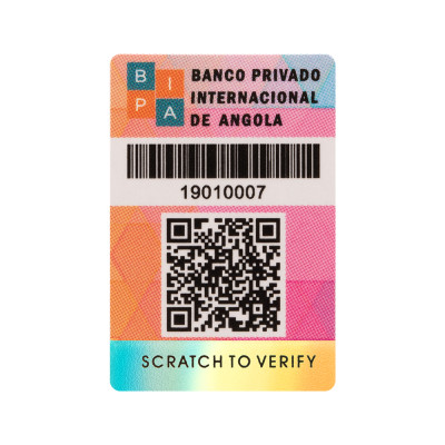 Low Cost Custom  QR Code Security Label VOID Holographic Sticker  Manufacturer