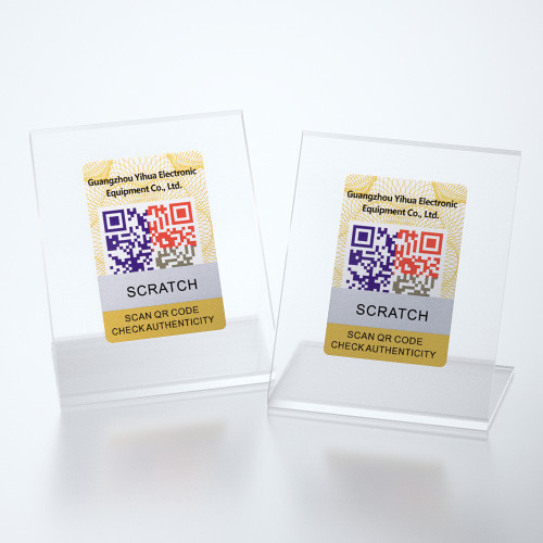Low Cost Custom  QR Code Security Label VOID Holographic Sticker  Manufacturer