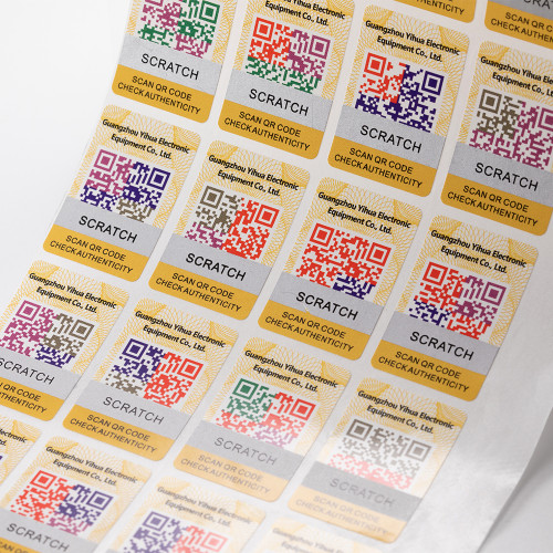 Low Cost Custom  QR Code Security Label VOID Holographic Sticker  Manufacturer
