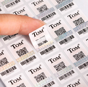 Low Cost Custom  QR Code Security Label VOID Holographic Sticker  Manufacturer