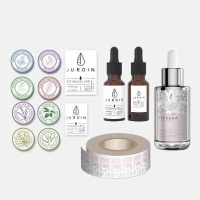 Low Cost Custom Skincare Bottle Label Sticker Manufacturer