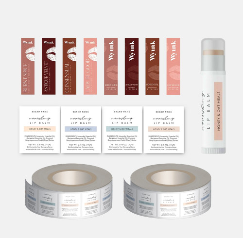 Low Cost Custom Lipstick Bottle Label Sticker Manufacturer