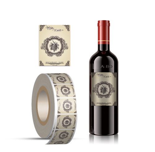 Low Cost Custom Wine Bottle Label Sticker Manufacturer