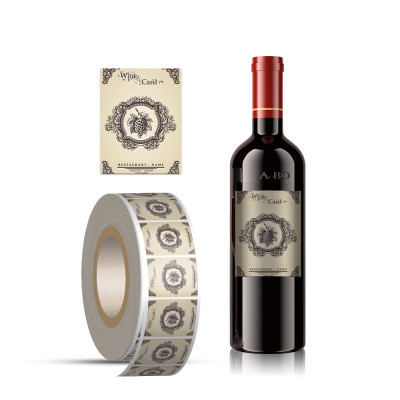 Low Cost Custom Wine Bottle Label Sticker Manufacturer