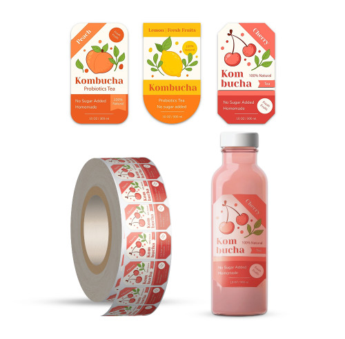 Low Cost Custom Juice Bottle Label Stickers