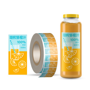 Low Cost Custom Juice Bottle Label Stickers