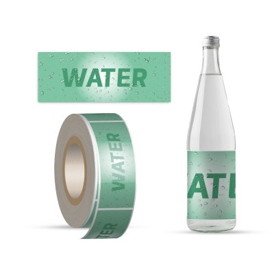Low Cost Custom Water Bottle Label Sticker Manufacturer
