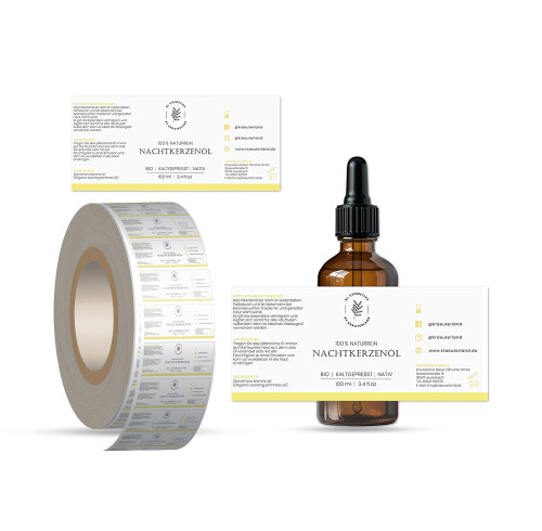 Low cost custom Body Oil Bottle, Essential Oil Bottle Label Sticker Manufacturer