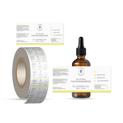 Low cost custom Body Oil Bottle, Essential Oil Bottle Label Sticker Manufacturer