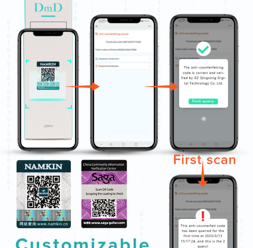 Anti counterfeiting technology company QR code anti-counterfeiting traceability verification for authenticity