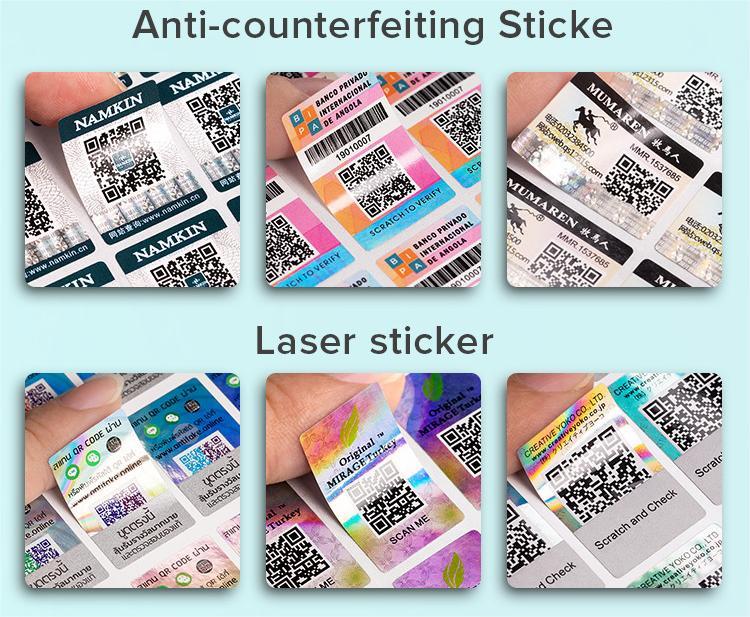 Anti-counterfeiting Sticke & Laser sticker