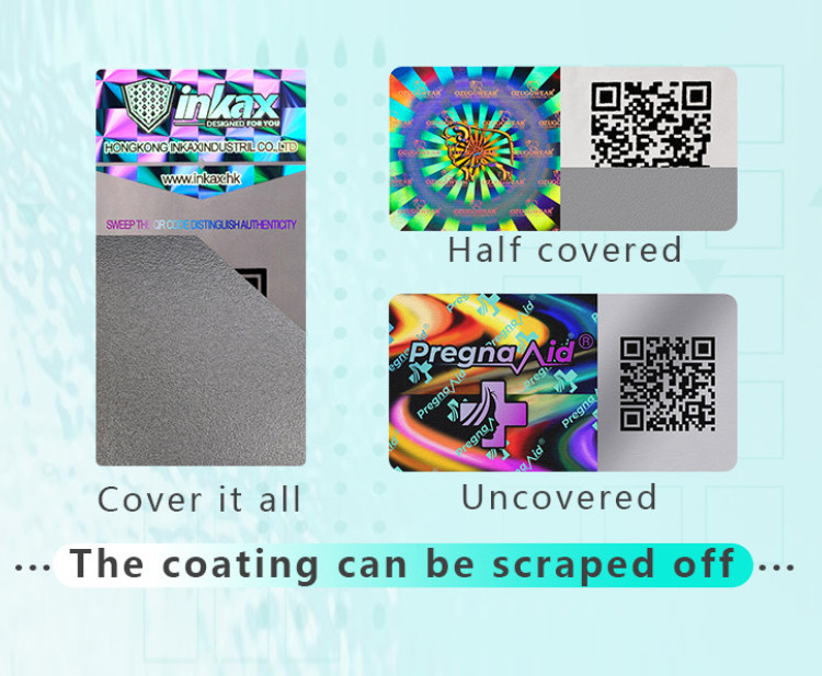 Scratch-off anti-counterfeiting labels