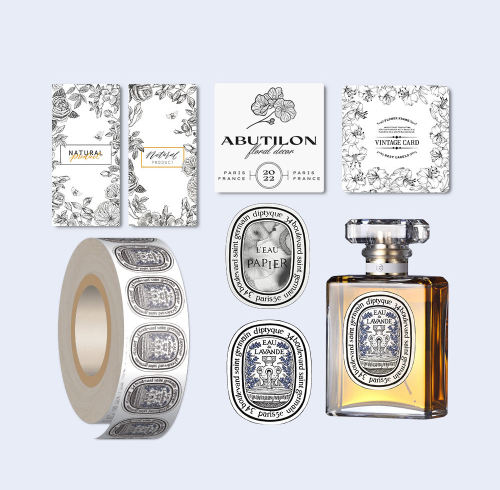 Custom Perfume Bottle Packaging Labels Manufacturer of Stylish Stickers for Fragrances