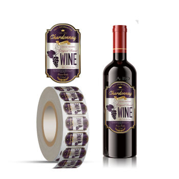Custom Wine Bottle Label Sticker Printing Manufacturer