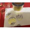 Custom Vinyl Christmas Transparent Metal Transfer Stickers Labels Roll